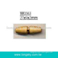 (#W0363) classical bullet shaped wooden toggle button for lady coat